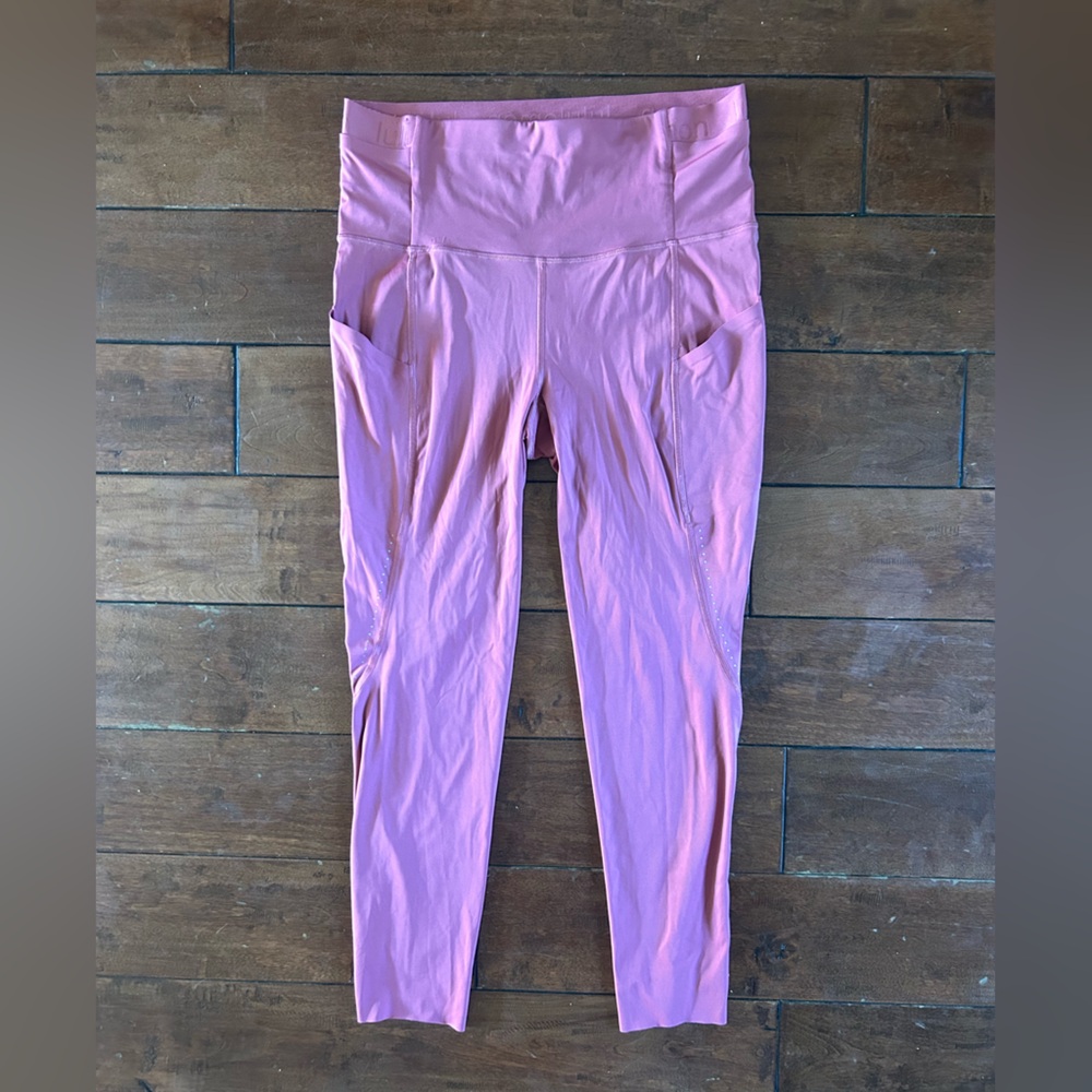 lululemon dark pink leggings, size 10